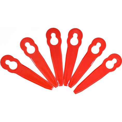 100 Pcs Lames en Plastique de Rechange, Pour Coupe Bordure Tondeuse à Gazon, pour Jardin et Pelouse, Fleuret (1/4)