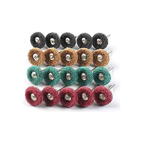 RHG Lot de 80 disques de polissage pour outils rotatifs Dremel - 25 mm