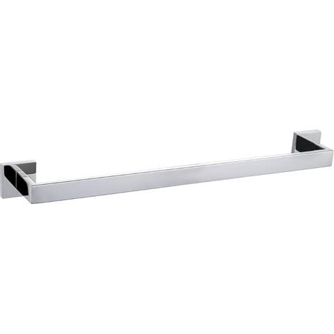 Ensemble d'accessoires de salle de bains en acier inoxydable brossé et antirouille avec barre de serviette, anneau de serviette simple barre de serviette (40cm) (1/5)