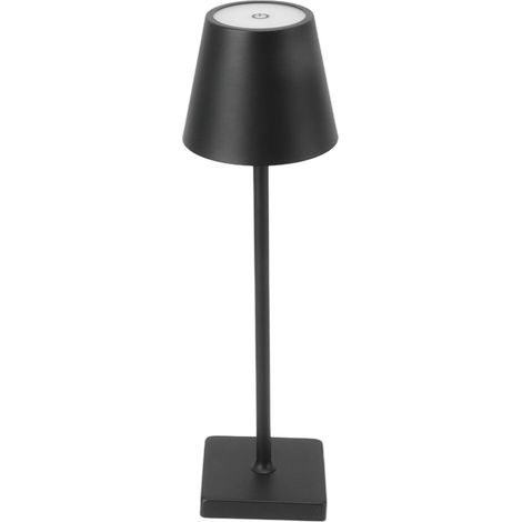 Lampe de table sans fil, 3 températures de couleur, batterie rechargeable 3600 mAh, lampe de bureau pour table basse, restaurant ou chambre. (1/5)