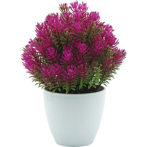 Pin En Pot Artificiel - Simulation Réaliste - Décoration Intérieur Extérieur - Rouge Rosé - 1 Pièce (1/3)