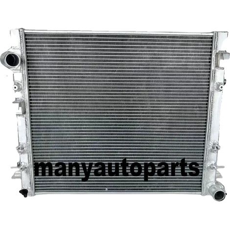 Radiador de aluminio, dimensiones del núcleo: 550 x 518 x 56 mm, dimensiones totales: 750 x 526 x 163 mm, compatibilidad: JEEP WRANGLER JK 2007-Presente, cilindrada: 2.8L (1/5)