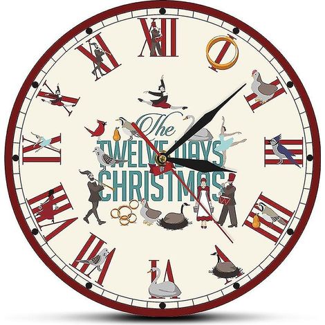 Horloge murale Décoration de Noël Intérieure - Décoration de Noël Décoration de Noël (1/5)
