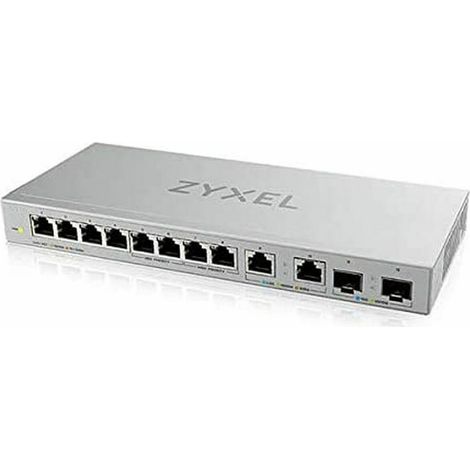 Zyxel XGS1010-12 v2, 12-Port Gigabit Unmanaged Switch with 8-Port 1G + 2-Port 2.5G + 2-Port SFP+