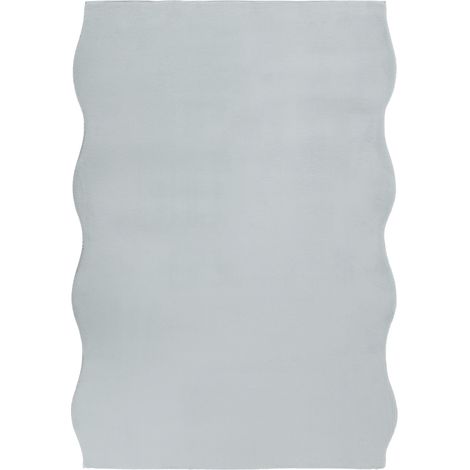 Alfombra para salón oficina de pelo sintético 160 x 230 cm pelo largo moderno gris claro Dawa (1/5)