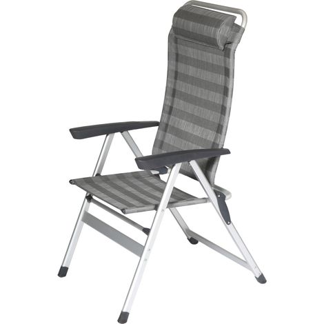 TrendLine Campingsessel Luca Alu Campingstuhl gepolstert Relaxsessel Klappstuhl