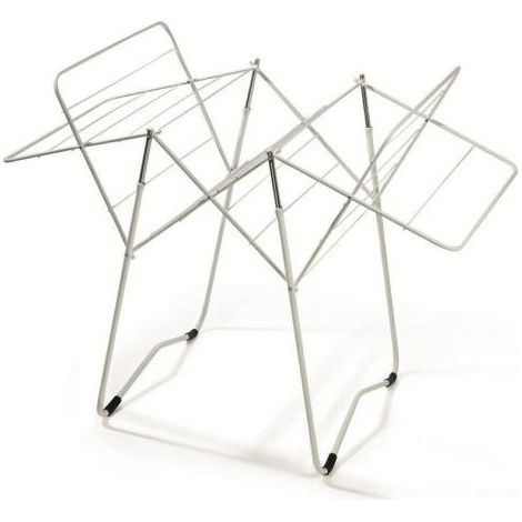 Etendoir à poser 16m en acier plastifié blanc – Dimensions 120 x 65 x 95 cm – Capacité d'étendage 16 m – Tube d. 16 mm – Faverge