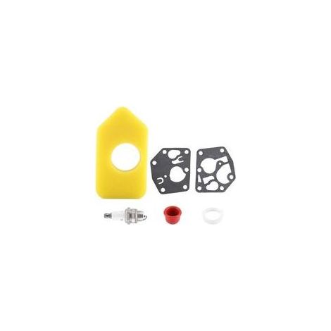 Enowelir Filtre à air, joint de membrane de carburateur Kit de bougie d'allumage de filtre à air pour Briggs & Stratton Nombreuses petites pièces d'accessoires de tondeuse à gazon Kit de carburateur (1/3)