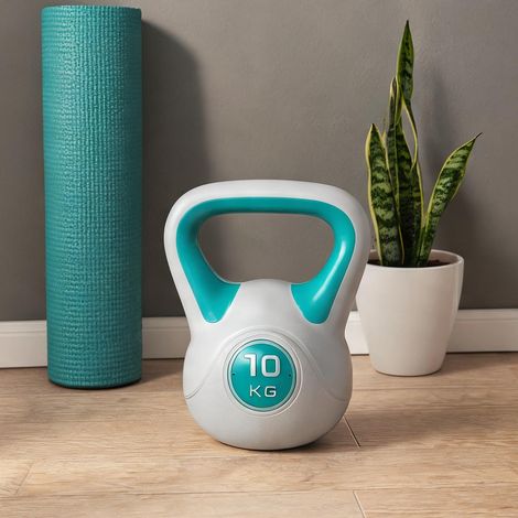 SunJet Haltères, poids de musculation, Kettlebell 10 kg, poignée large - Réf. GYRJAKA5UOF4 (1/5)