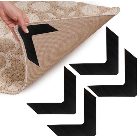 Lot de 5 autocollants antidérapants pour tapis de sol - Type V (1/4)