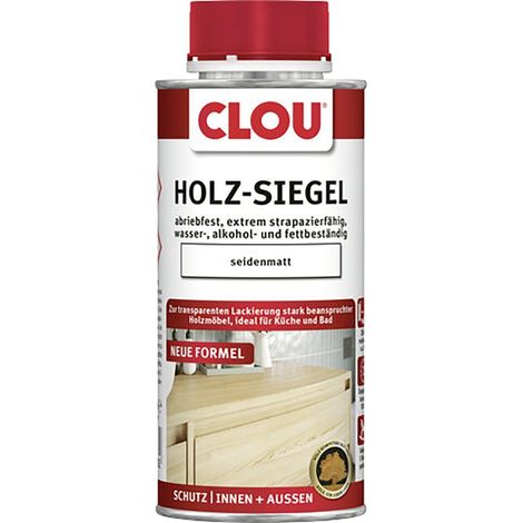 Clou Holz-Siegel 250 ml seidenmatt transparent Holzschutzlasur
