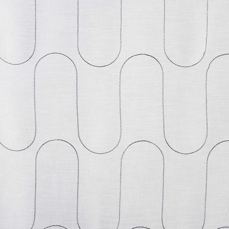 Tissu brodé et plombé d'un fil guipé Gris clair 300 cm