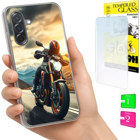 Custodia per Samsung Galaxy A36 / A56, cover fotografica, cover posteriore + vetro 9H (1/5)