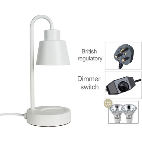 Lampe de table rétro blanc - éclairage d'ambiance pour salon - multifonction et polyvalent - fabriqué avec des matériaux haut de gamme (1/5)