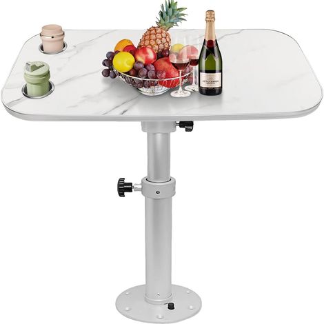 Table Bateau, 34 x 18 pouces, Hauteur Réglable de 17,8 à 27,2 pouces, Capacité jusqu'à 100 lbs, Utilisation Polyvalente, Installation Facile (1/5)