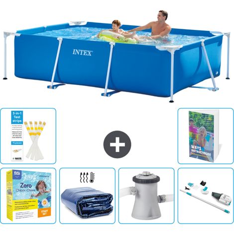 Rechteckiger Frame Pool - 260x160x65 cm - 7-teilig S39