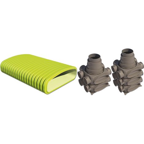 Buderus Logaplus Luftverteilpaket FK200 140x50mm Flachkanalsystem bis 200m2 - 7739619938
