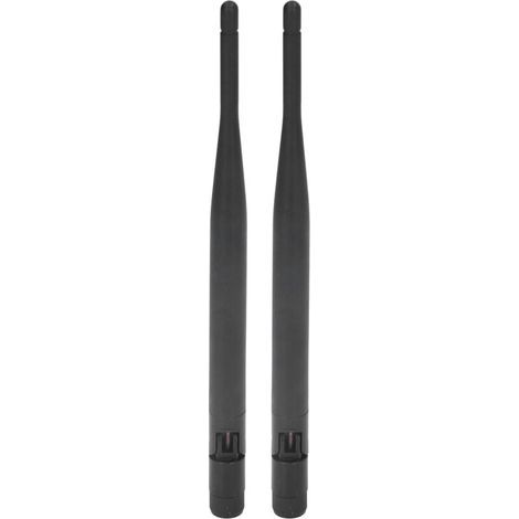 Antenne omnidirectionnelle GSM/GPRS/2G/3G/LTE/4G haute gain 5 dBi – Lot de 2 antennes télescopiques pliables, bande complète (1/5)