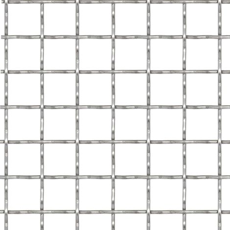 Maison Exclusive - Wellengitter Edelstahl 100x85 cm 21x21x2,5 mm