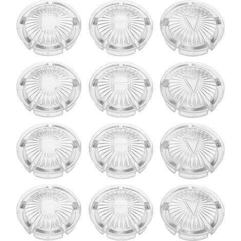 12 Boutons Décoratifs D’index pour Robinet Eau Chaude et Froide (1/5)
