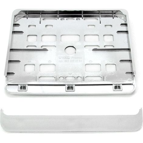 Cadre de plaque d'immatriculation chromé pour moto amio-01167