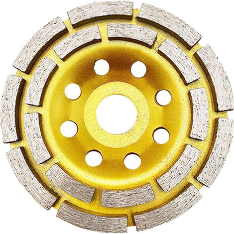Meule diamantée à double rangée de 4,5 pouces pour le polissage du béton, du marbre et des pierres (1/5)