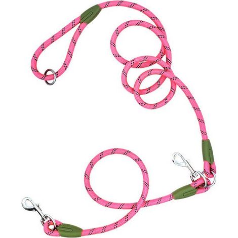 Questo guinzaglio è adatto a cani di taglia grande, media e piccola e facilita la corsa, le passeggiate e l'addestramento. È realizzato in nylon molto resistente. (1/5)
