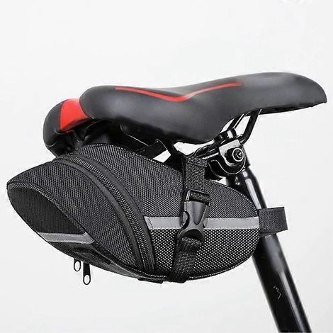 Sacoche de selle de vélo à sangles, taille idéale I, avec éléments réfléchissants pour une conduite en toute sécurité ( )