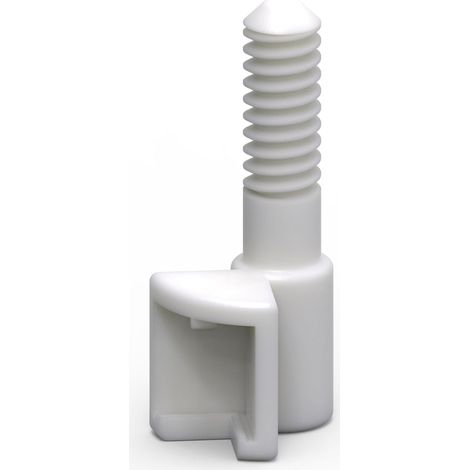 Support de rail de rechange pour tiroir - Compatible avec les tiroirs métalliques avec rails latéraux - 1 supports arrière de cuisine (1/2)