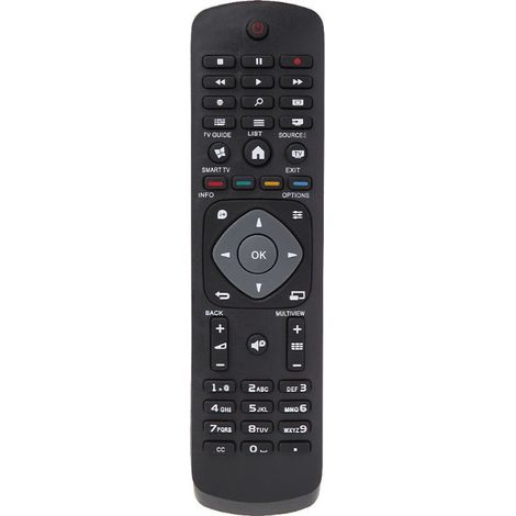 Remplacement universel de contrôleur intelligent sans fil de télécommande de TV pour PHILIPS LCD TV Smart Digital HDTV noir (1/5)