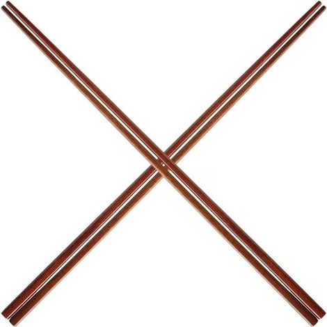 Palillos largos japoneses, 2 pares de palillos antideslizantes, palillos largos de madera, palillos para olla caliente.