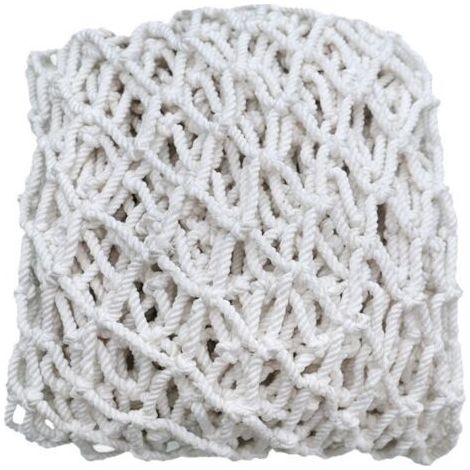 QORVA-Filet de protection, blanc, 5 m x 5 m (mailles de 5 cm), bâche en polyester pour camion, utilisation dans les escaliers et sur les balcons