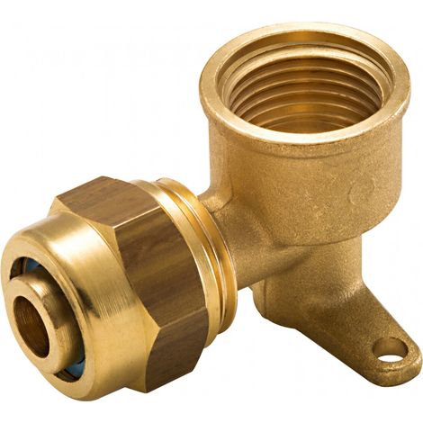 Raccord Coudé Applique À Compression Laiton F 15 X 21 Pour Tube En Per