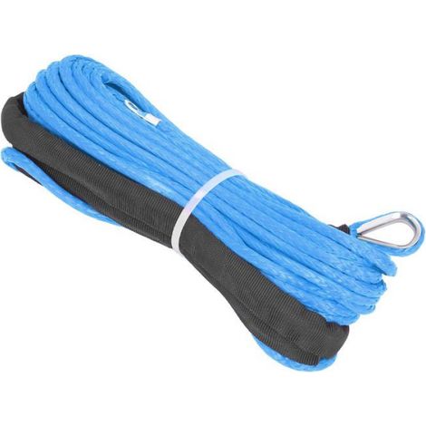 Cable De Treuil Synthetique - 4.8 Mm X 15 M - Pour Treuil SUV Camion VTT UTV - 1 Unite (1/5)