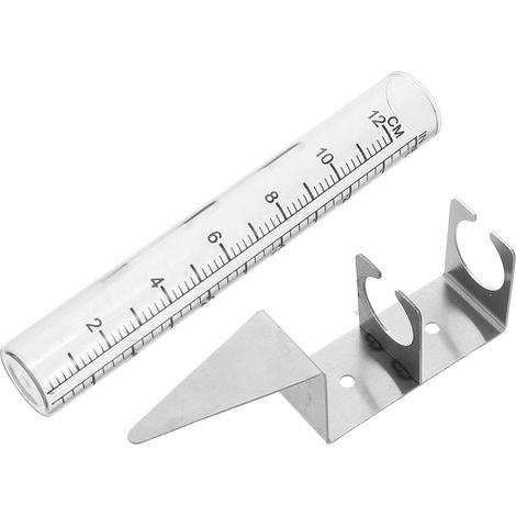 Regenmesser Mit Edelstahlhalterung Glas Rohr Präzise