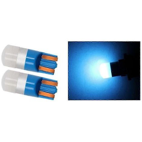 Lot de 2 ampoules LED 3030 SMD T10 W5W pour feux de gabarit, plafonniers et lampes de portières de voiture (1/5)