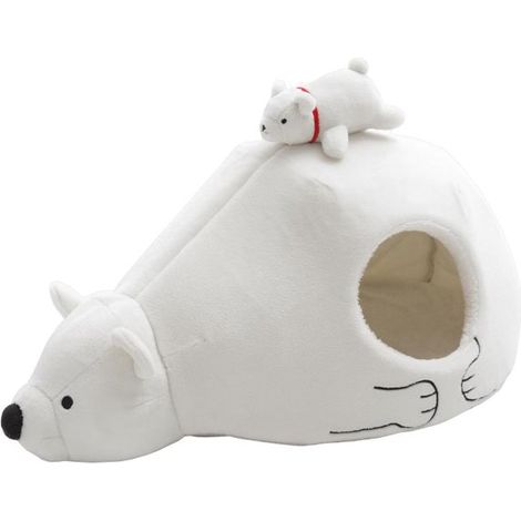 Chenil souple modèle White Bear pour chiens et chats
