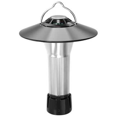Portable Camping Lamp with Hook and Tripod USB Rechargeable Outdoor Emergency Light White Bright Camp Lamp Type-C Charging- (1/5)
