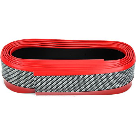 anti collision bicolore style fibre de carbone pour voiture (1/4)