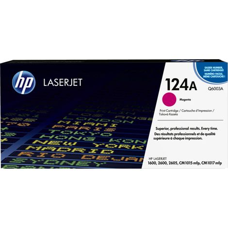Cartucho de tóner original LaserJet 124A magenta