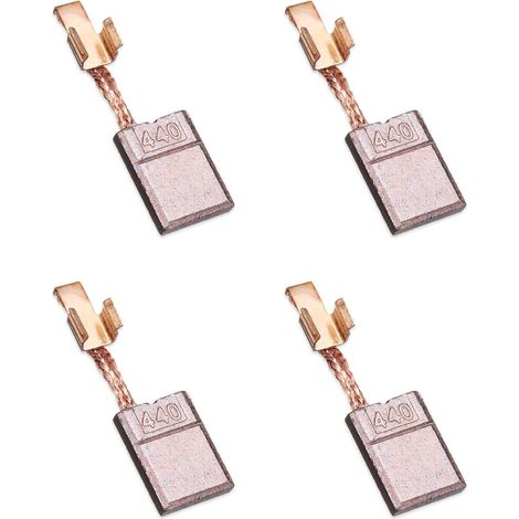 4 Pièces Balais de Charbon en Cuivre pour Moteur, 18 V/14,4 V Brosse À Charbon Outils Électriques CB440 CB448 CB436 195021-6 194427-5 194159-4 BDF440 BFR440 BDA340 BDA351 Perceuse Visseuse (1/5)