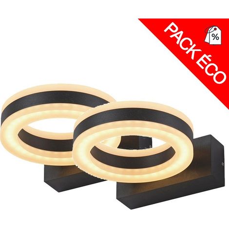 Kit di 2 applique LED ad anello - 12W Miidex Lighting® (1/4)