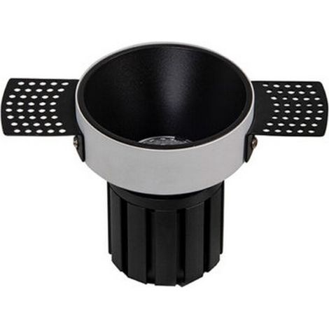 Spot LED Encastrable D82 9W Noir Sablé Avec Transfo ZAMBELIS S096-B FS - 36 deg - Blanc chaud - 3000K (1/2)