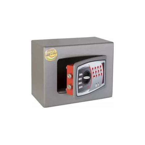 TECHNOMAX – Coffre-fort à fixer à combinaison électronique digitale, 2 pênes, 6 L, 22x28x15 cm