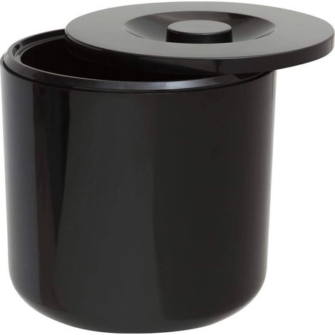 Seau à glaçons rond noir - 2,5L