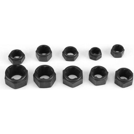 Extracteur Ecrous - Acier Allié Chrome Vanadium - Pour Têtes Abîmées - Automobile Mécanique - 10 Pièces (1/4)