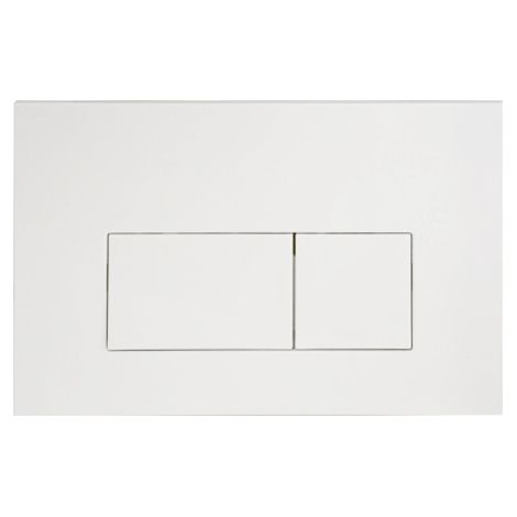 Regiplast – Plaque de commande WC à câble 2 touches – Double débit pour réservoirs EVO et ALLIA – Dimensions 215x145mm – Finition blanche