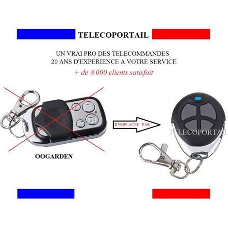 Télécommande compatible - OOGARDEN - IUMIN 3500/LEIUM 5200 - 433.92 MHz - Rolling code B - Noir