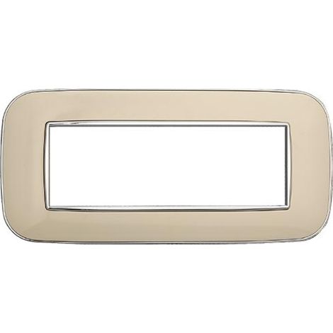 Kompatible abdeckrahmen Bticino Axolute 6 module kunststoff Sand farbe Orbis serie Moon Ettroit AN91609