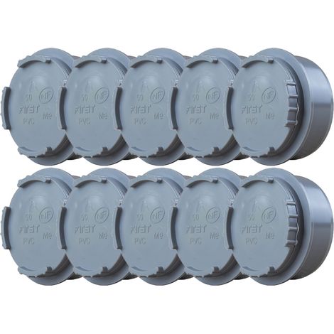 10 tampons de visite PVC mâle Ø50 - First Plast (1/4)